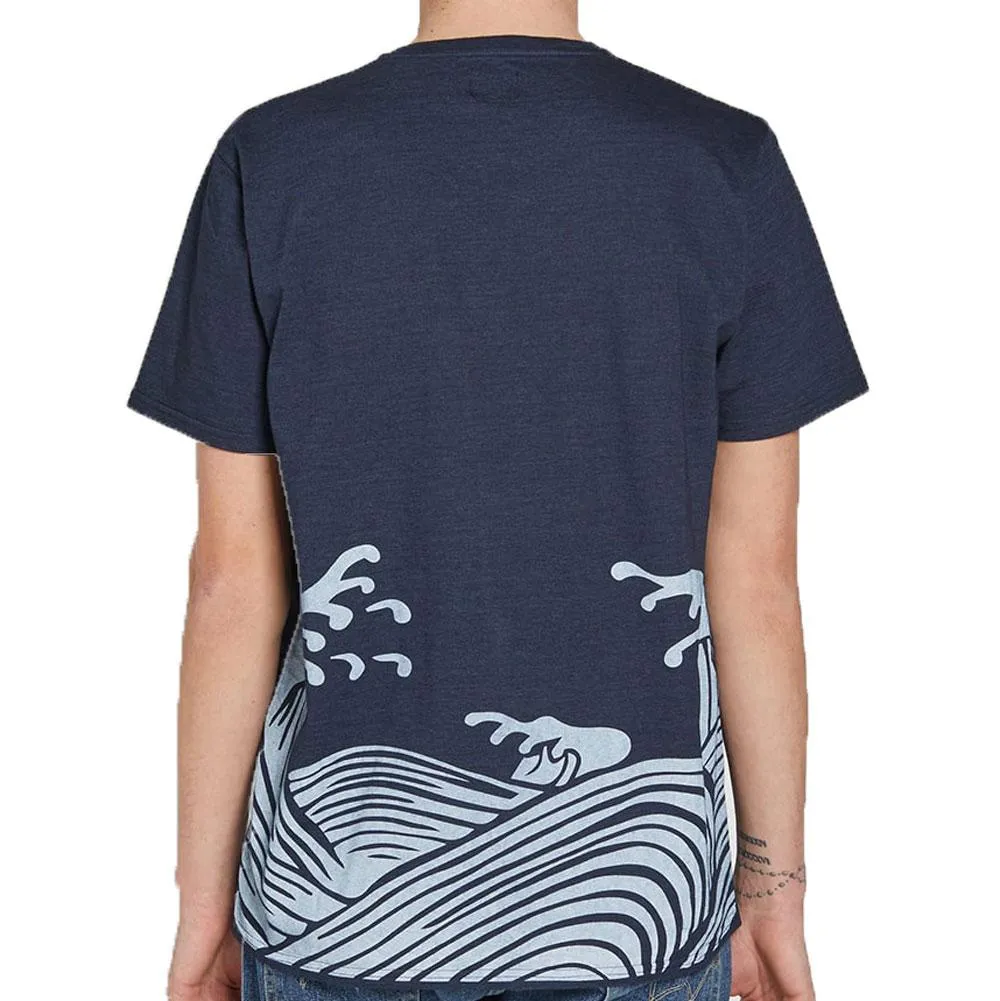 Edwin Waves T-Shirt - Indigo