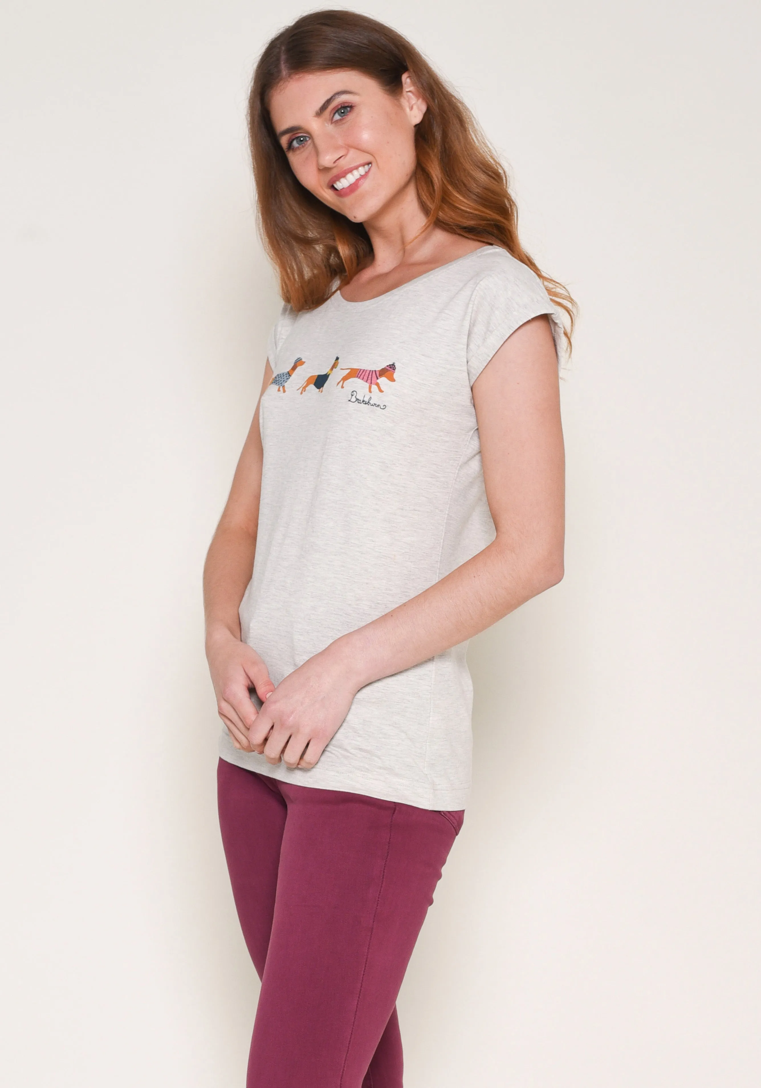 Embroidered Sausage Dog Tee