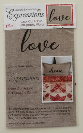 Expressions LOVE by Edyta Sitar from Laundry Basket Quilts, LBQ-0713-E