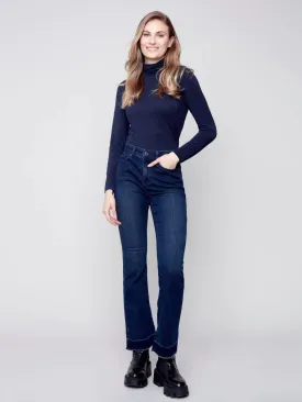 FLARE JEAN WITH CONTRAST CUFF