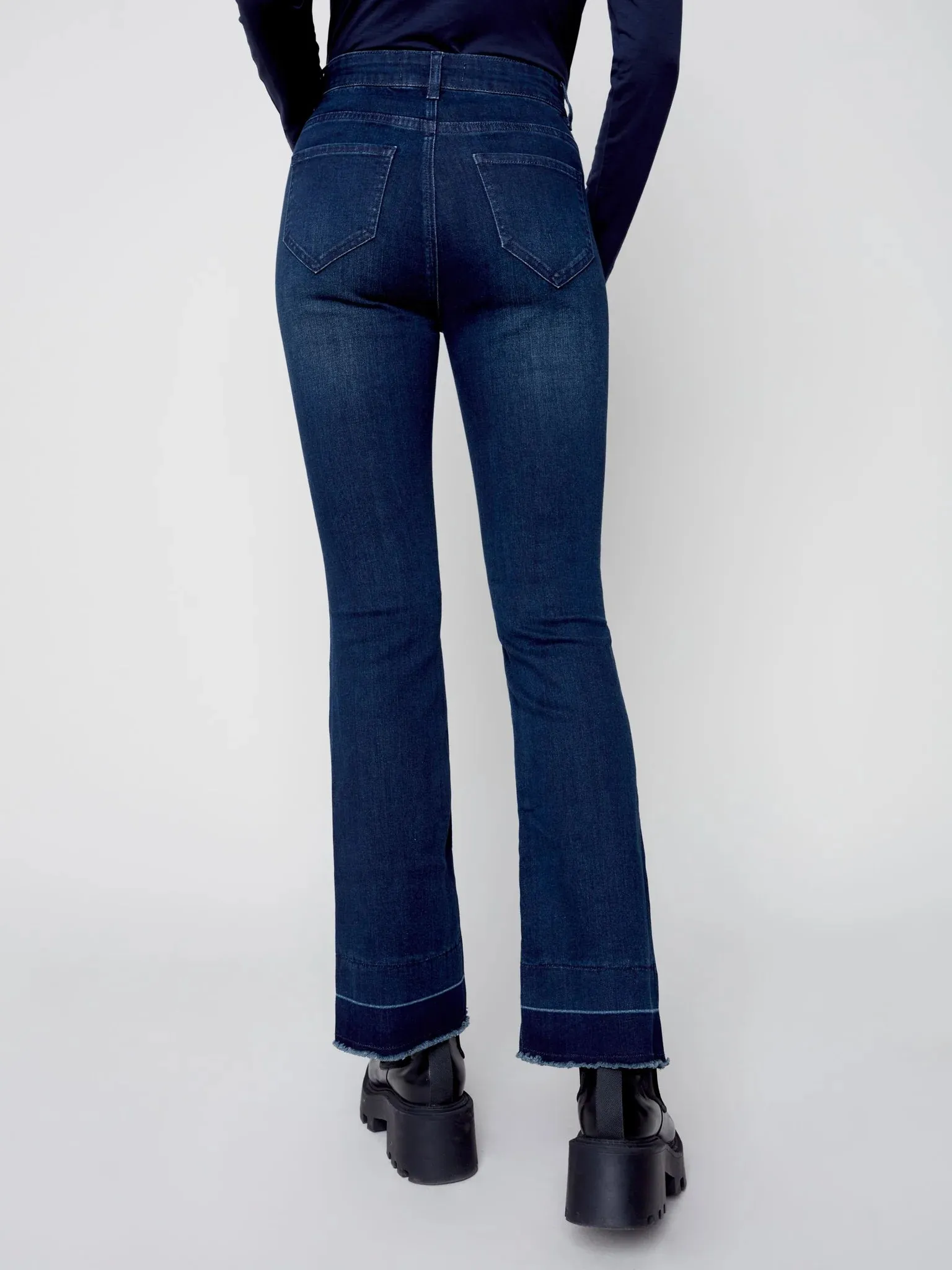 FLARE JEAN WITH CONTRAST CUFF