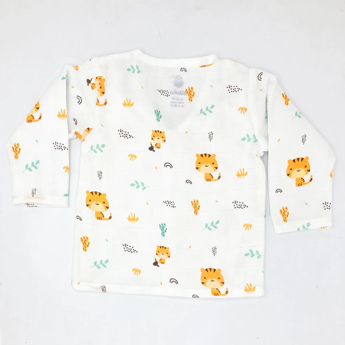 Full sleeve Jabla -Pyjama Set -Organic Muslin -Tiger