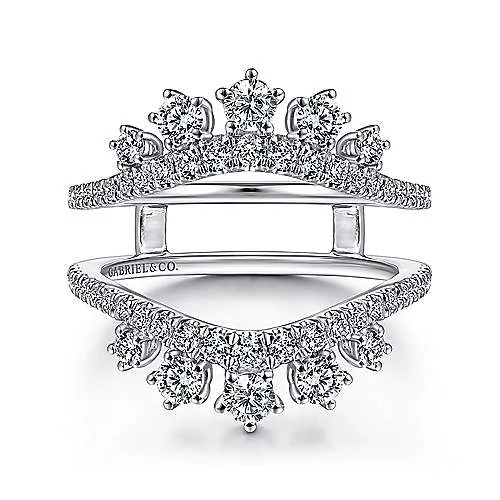 Gabriel & Co. - 14K White Gold Diamond Ring Enhancer