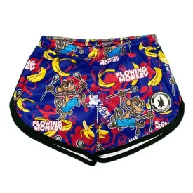 Girls & Womens Flowing Monkey Attack Shorts