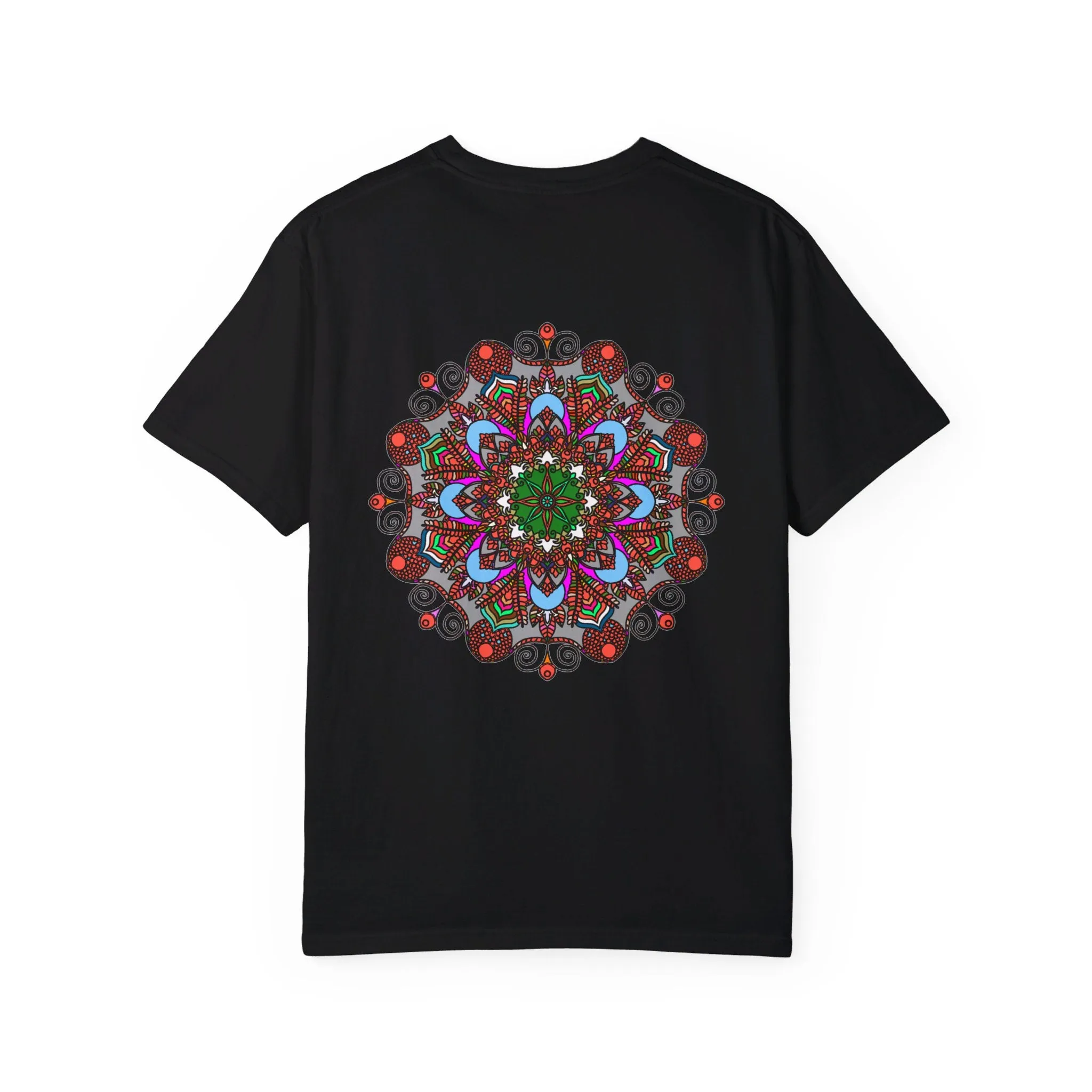 Handmade Mandala Design T-Shirt - 100% Ring-Spun Cotton