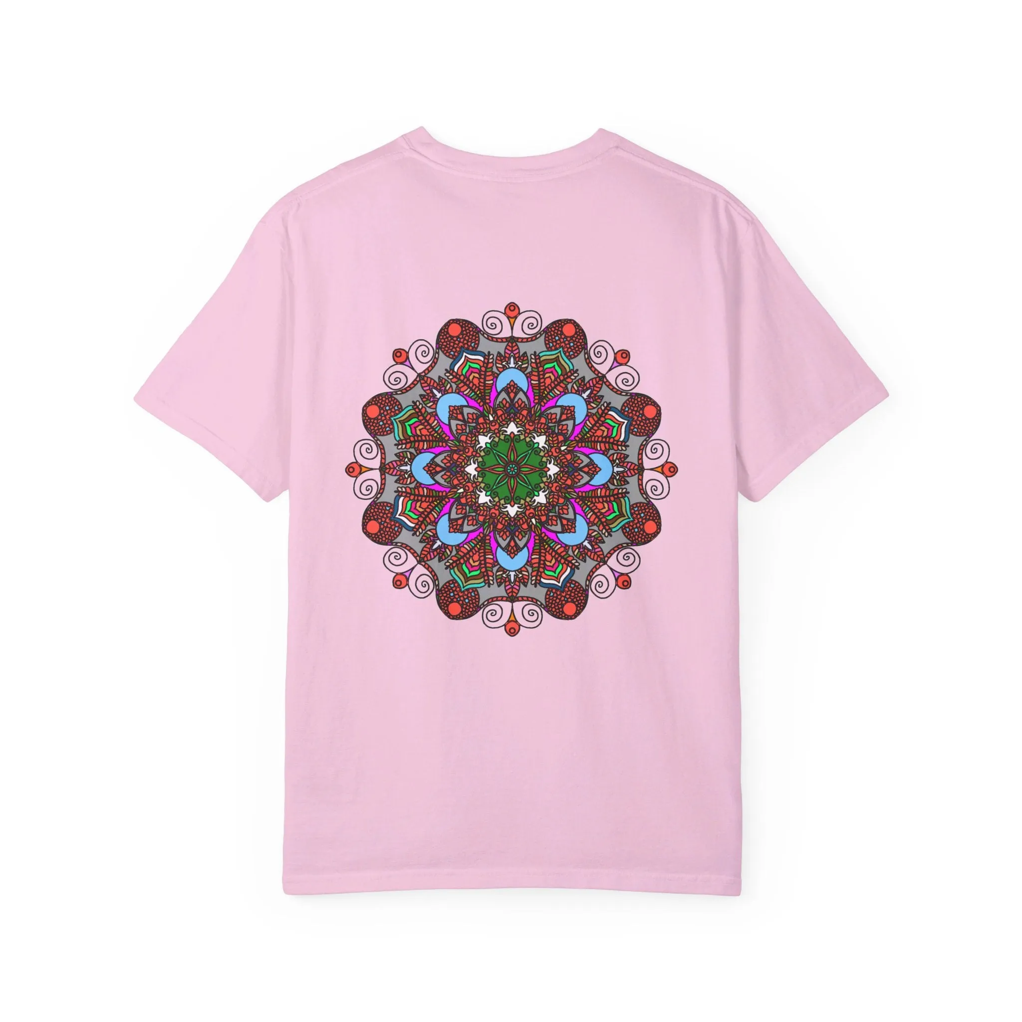 Handmade Mandala Design T-Shirt - 100% Ring-Spun Cotton