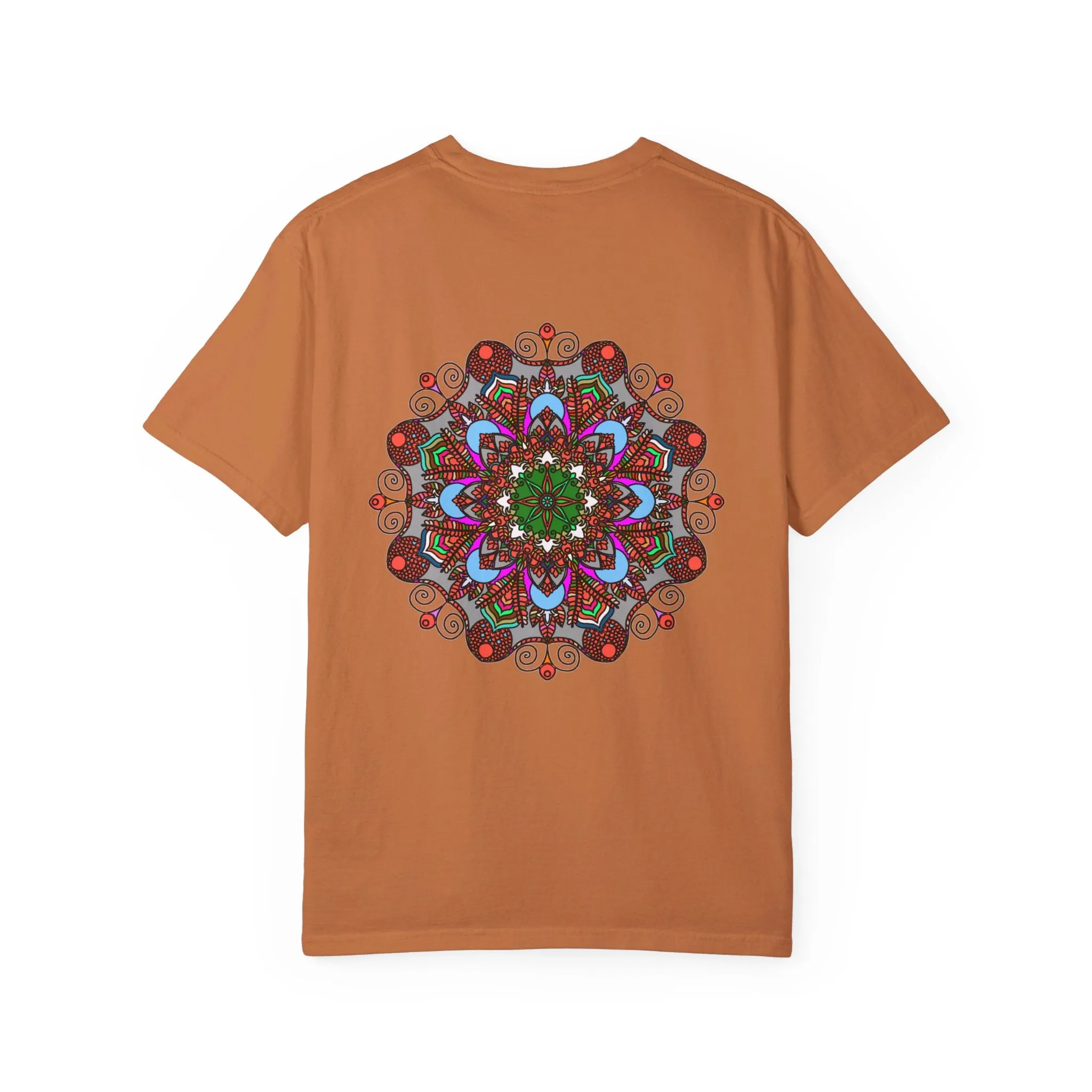 Handmade Mandala Design T-Shirt - 100% Ring-Spun Cotton