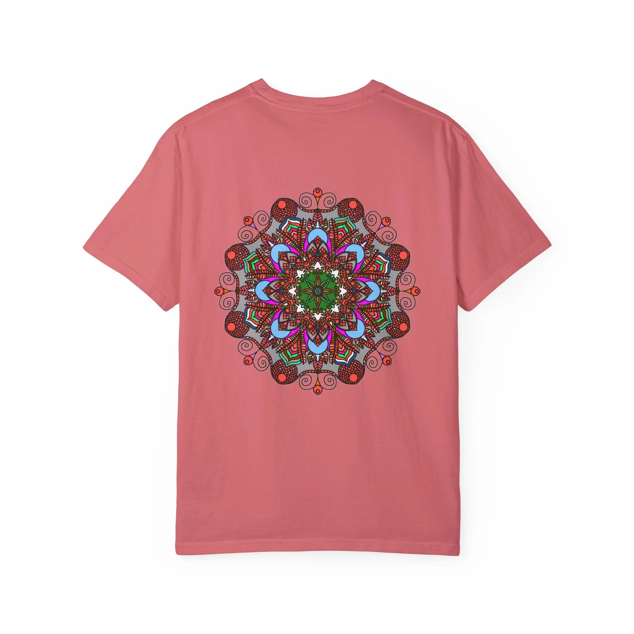 Handmade Mandala Design T-Shirt - 100% Ring-Spun Cotton