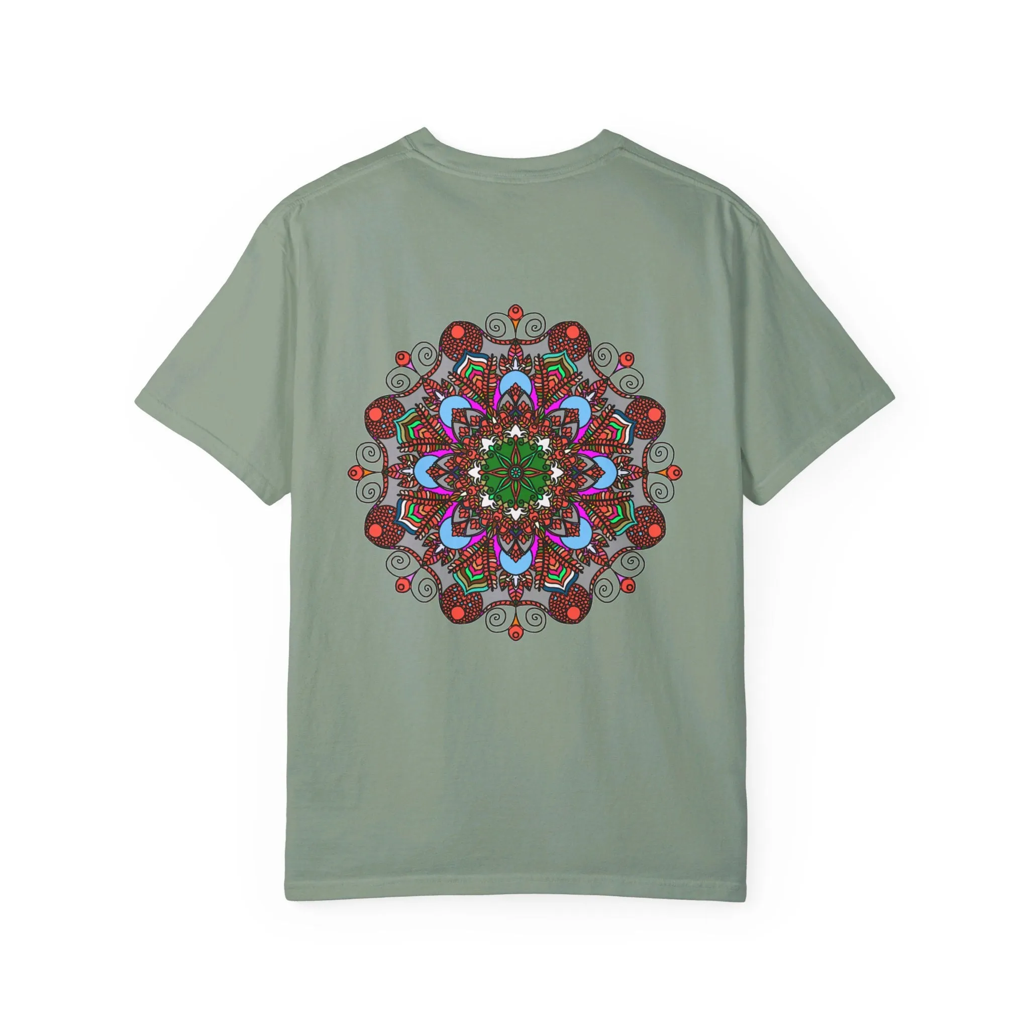 Handmade Mandala Design T-Shirt - 100% Ring-Spun Cotton