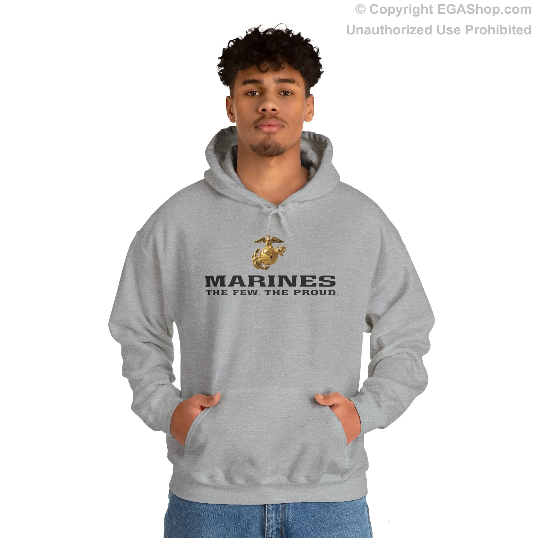 Hoodie: Marines. The Few. The Proud. (color choices)