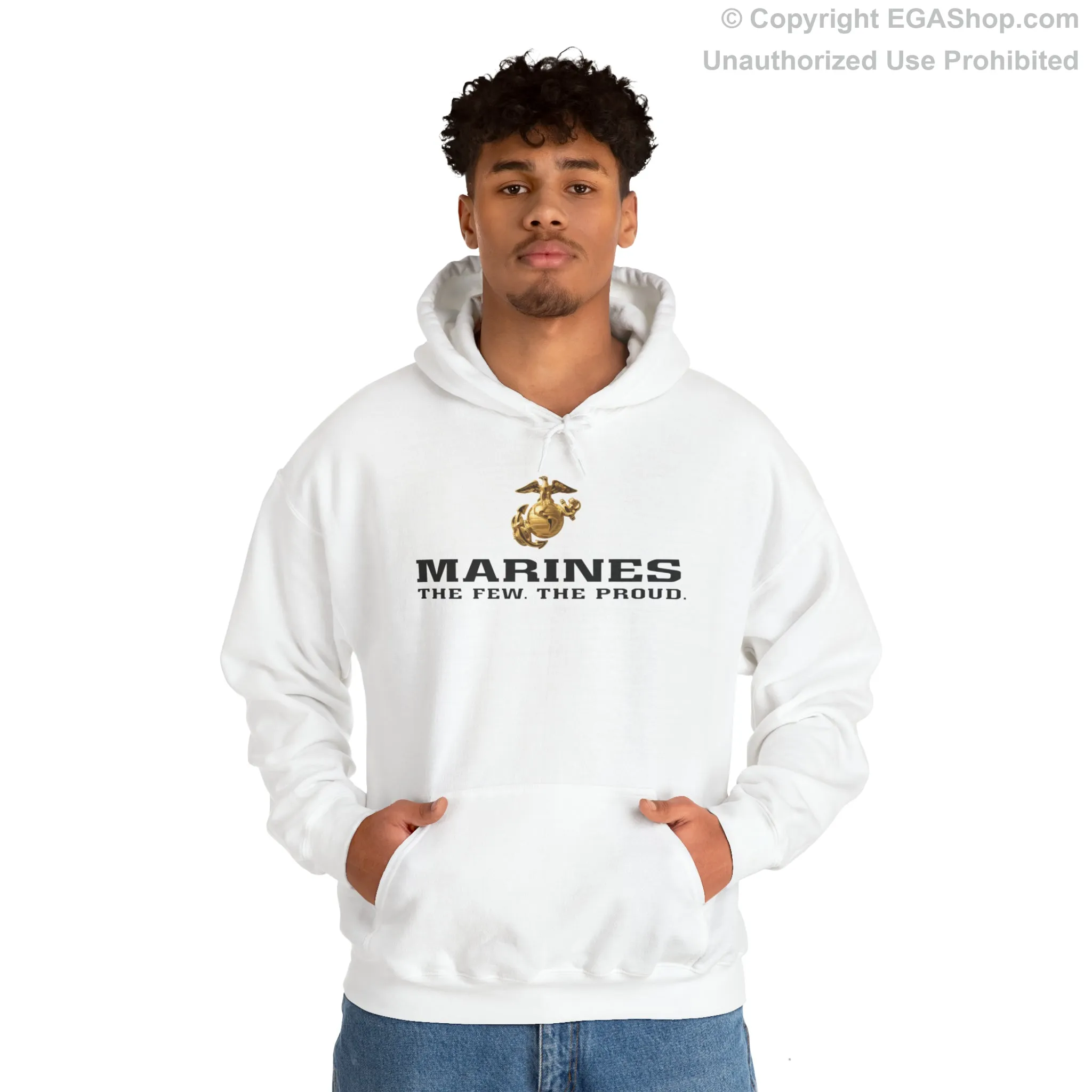 Hoodie: Marines. The Few. The Proud. (color choices)