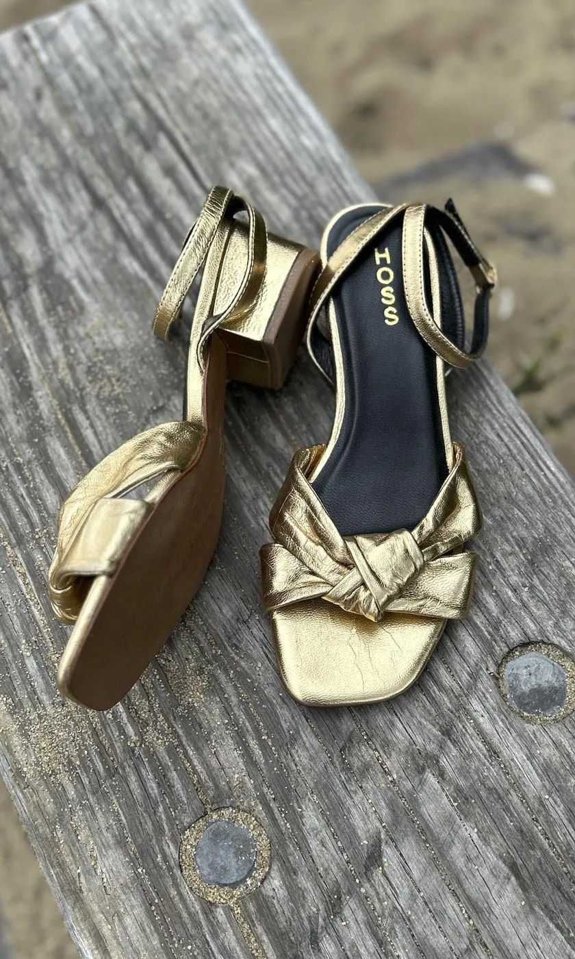 Hoss Belle Gold Sandals