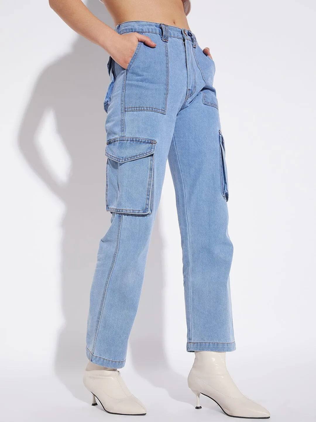 Ice Washed Unisex Carpenter Denim