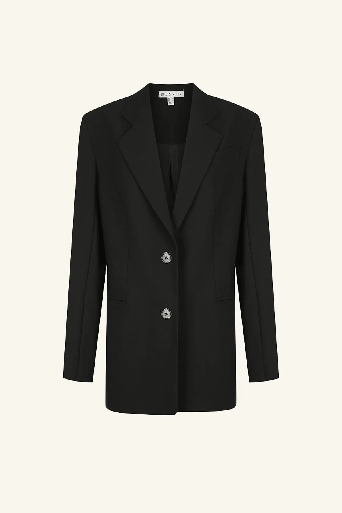 IRENA OVERSIZED TAILORED BLAZER - BLACK