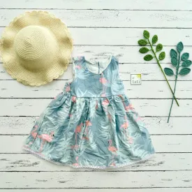 Iris Dress in Flamingo Summer