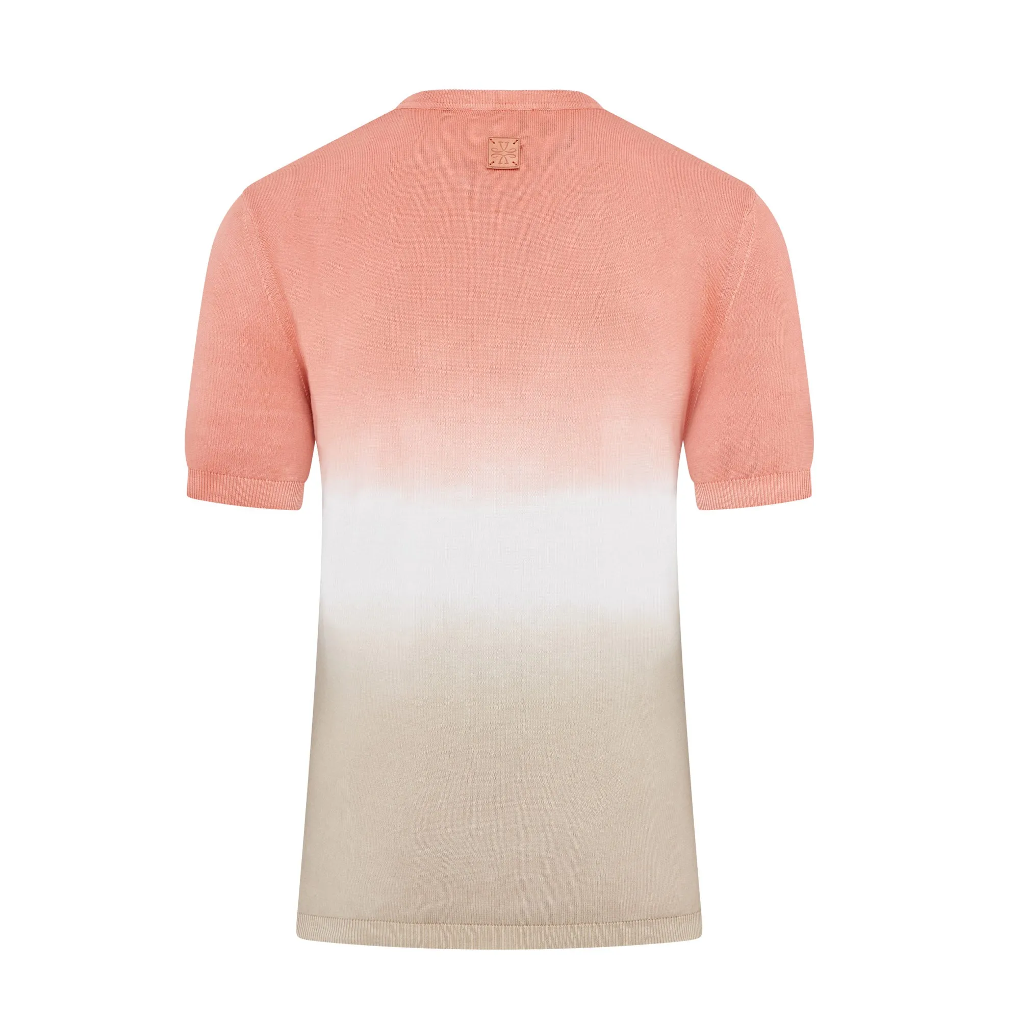 Jacob Cohen Knitted Gradient Fade T-shirt (Sunset Fade)