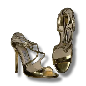 JIMMY CHOO Gold Stilettos | Size 37.5