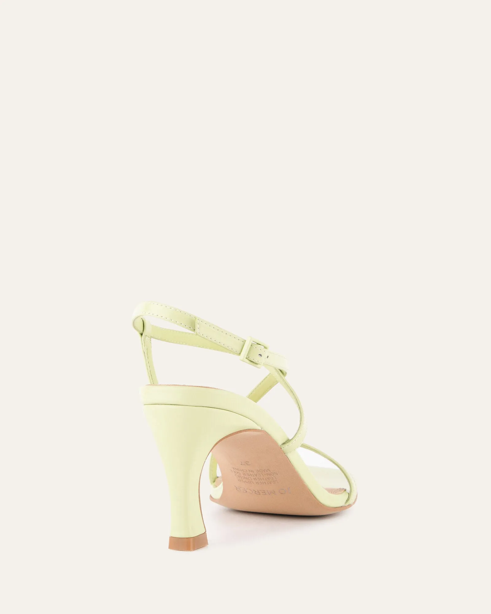 JOCKEY HIGH HEEL SANDALS HONEYDEW GREEN LEATHER