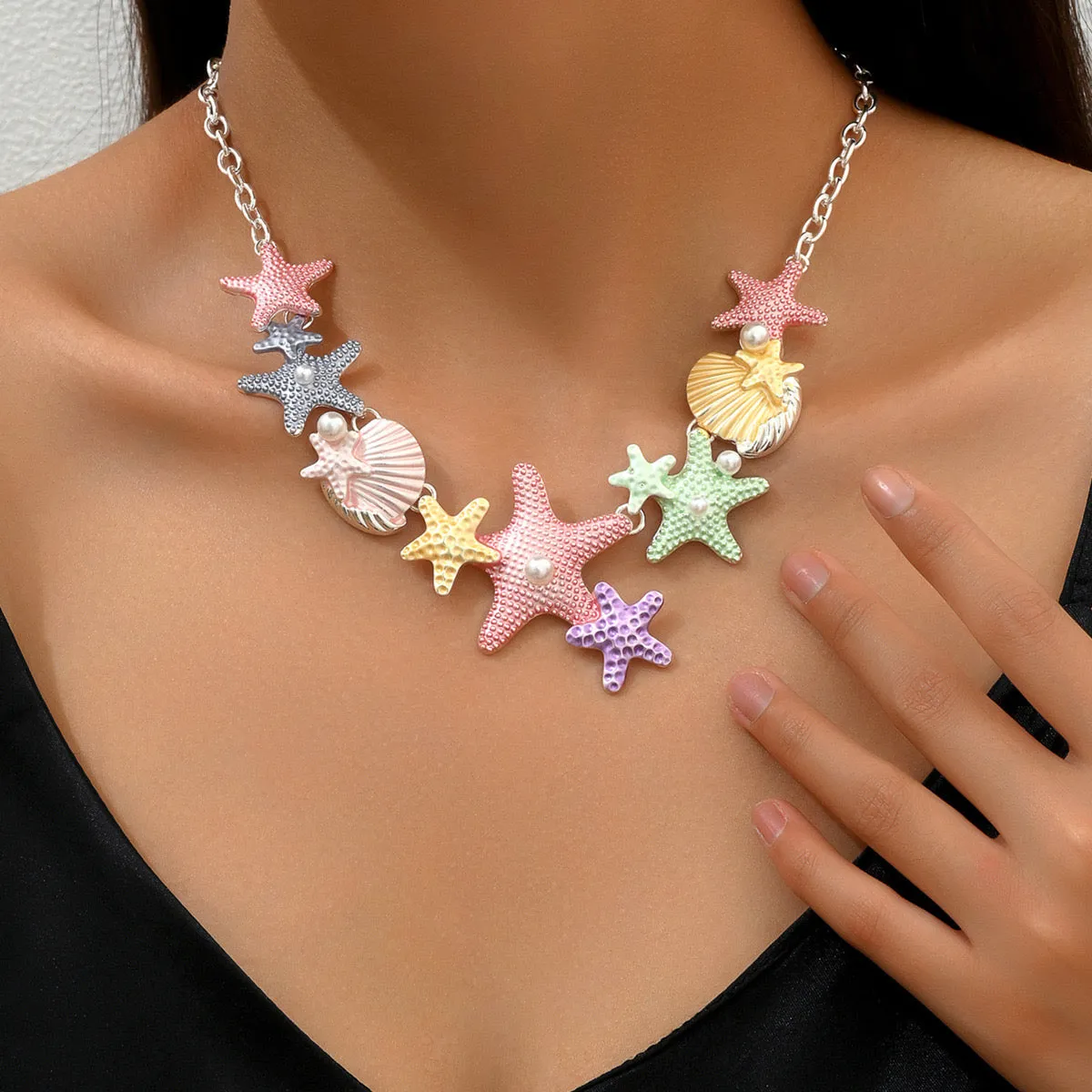 Just Lil Things Artificial multi color Necklace