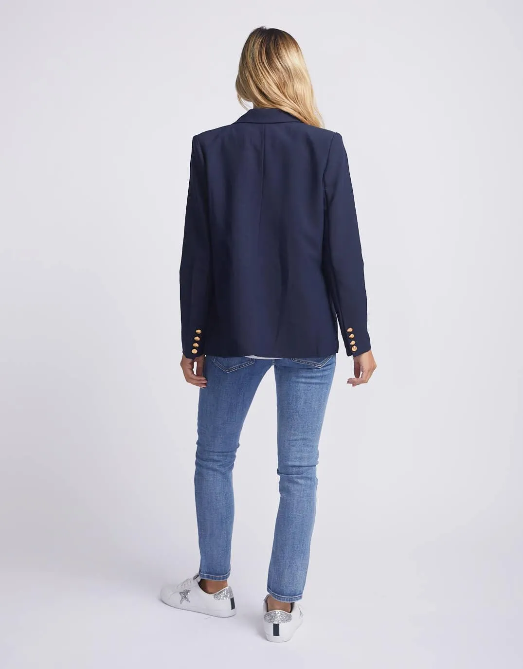 Lauren Blazer - Navy/Gold Buttons