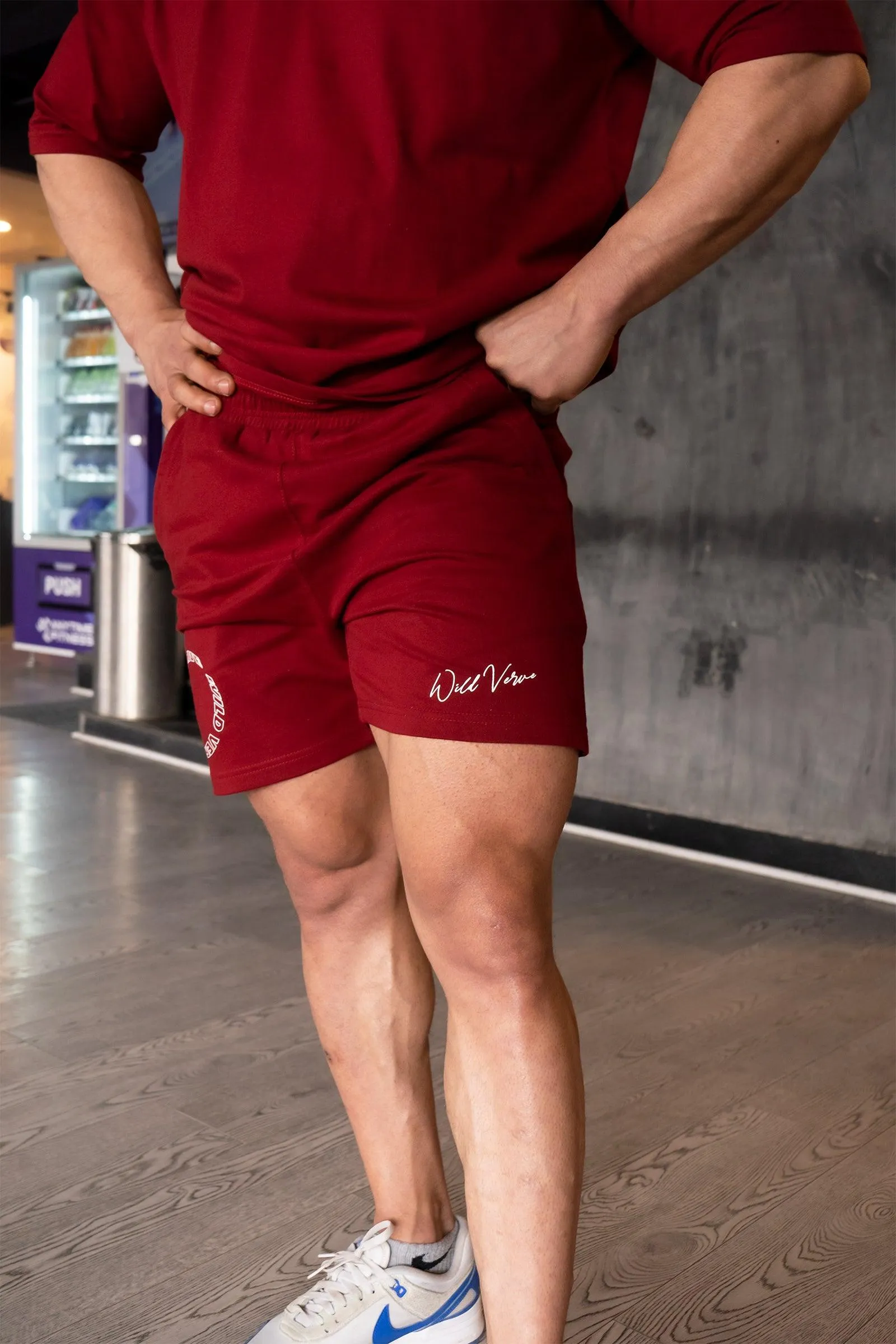 LEGACY WILD VERVE FLEX SHORTS: SIGNATURE EDITION (MEHROON)