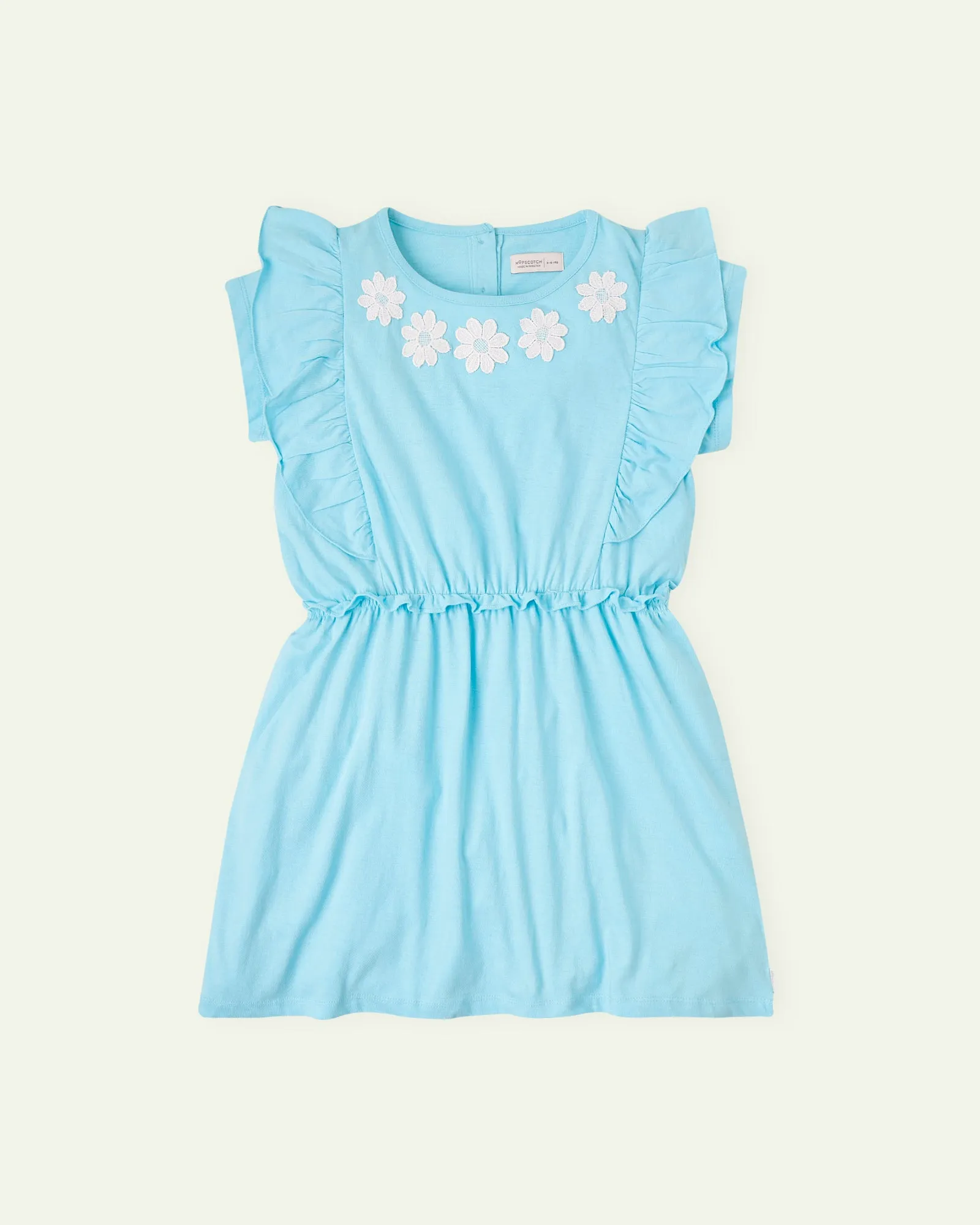 Light Blue Ruffled Summer Dress