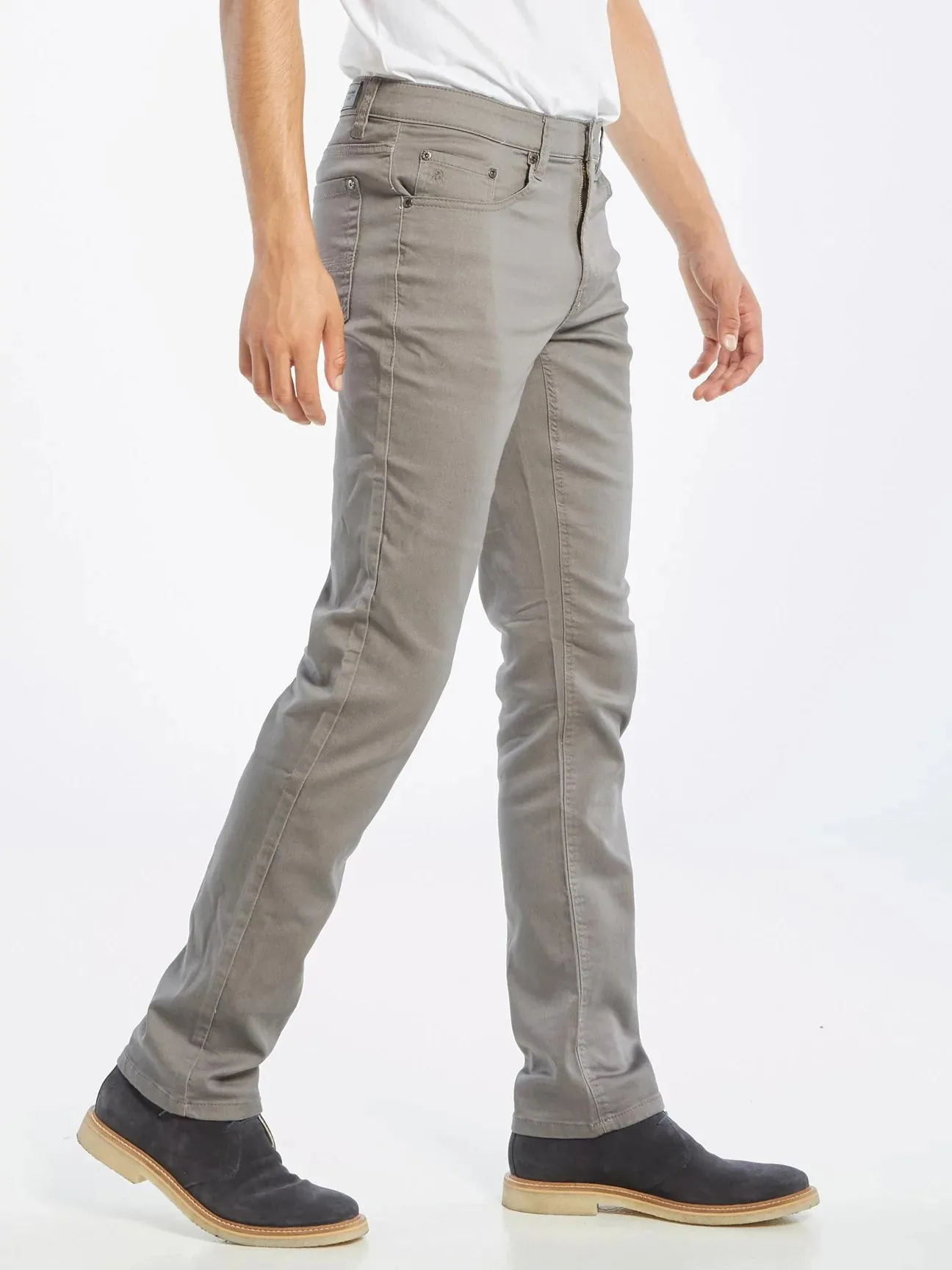 Lois Brad Slim Twill Pant Grey