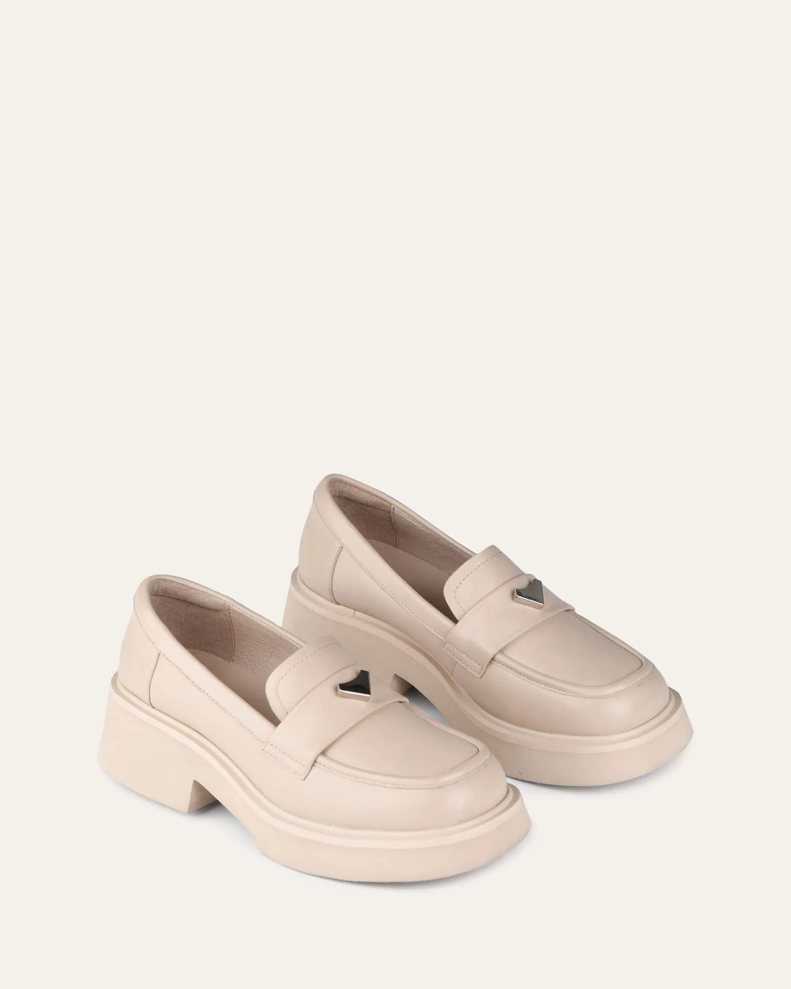 LUCA LOAFERS LATTE LEATHER