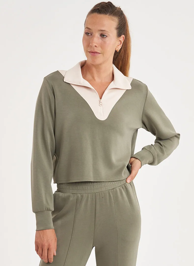 Luxe Half Zip Pullover