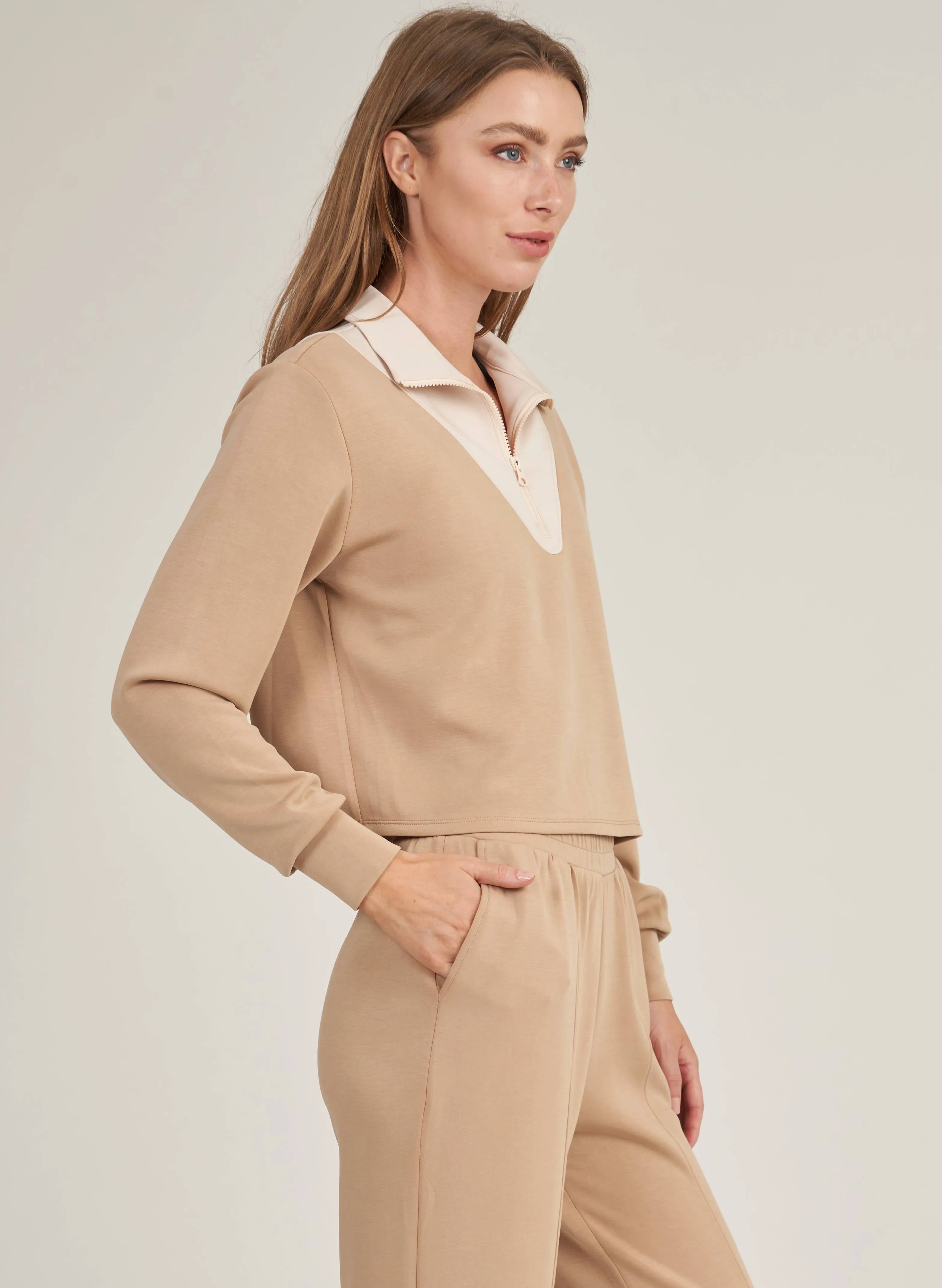 Luxe Half Zip Pullover