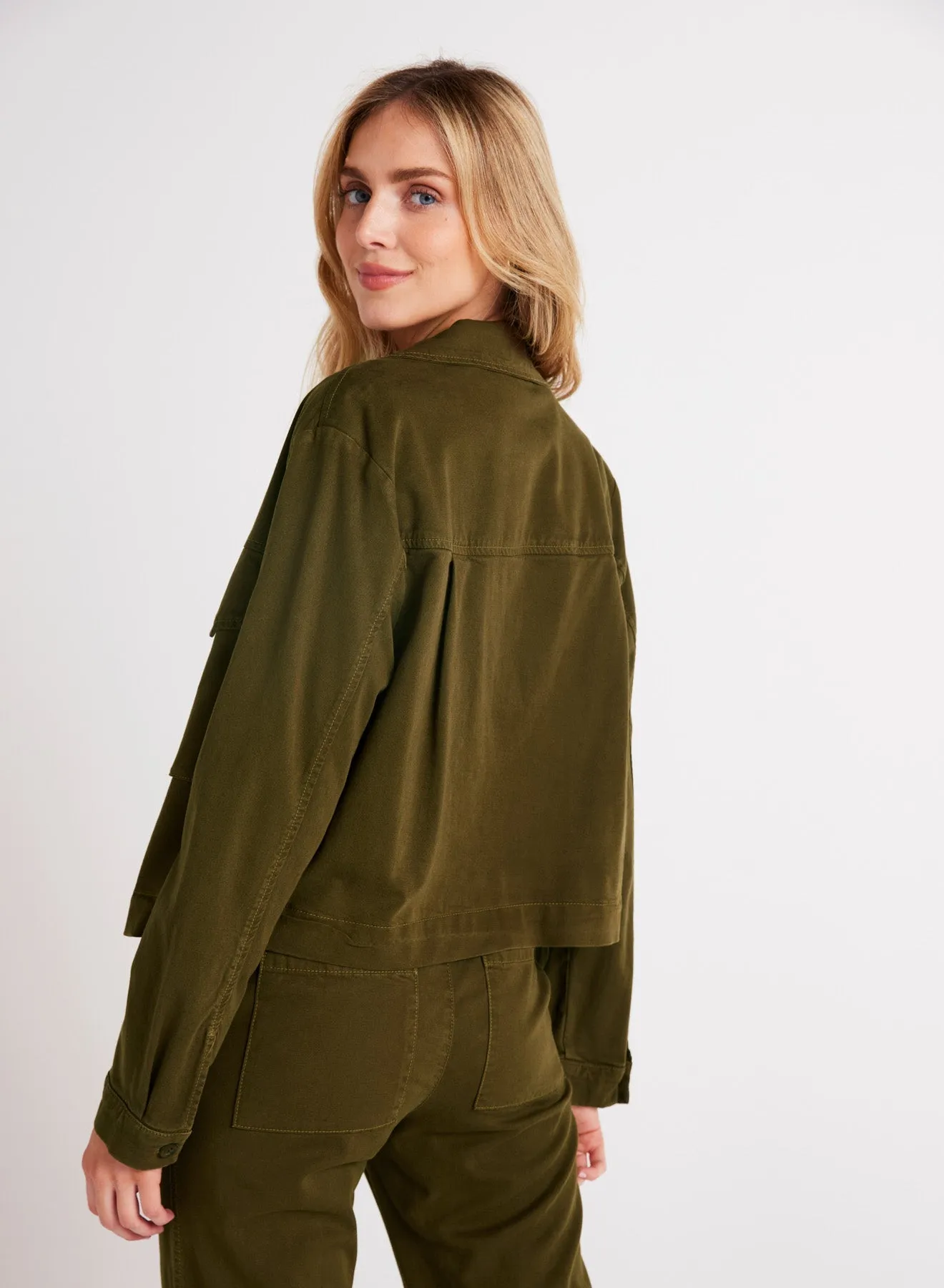 Madison Flap Pocket Jacket - Olive Spice