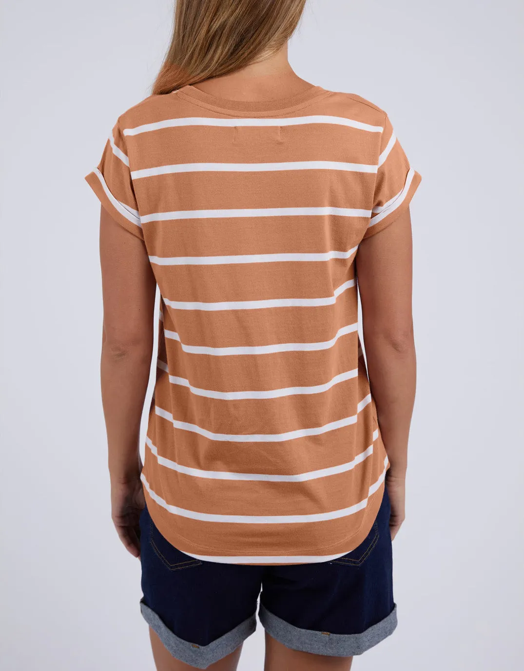 Manly Stripe Tee - Clay