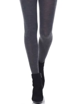 Merino Wool Tights Graphite Mix