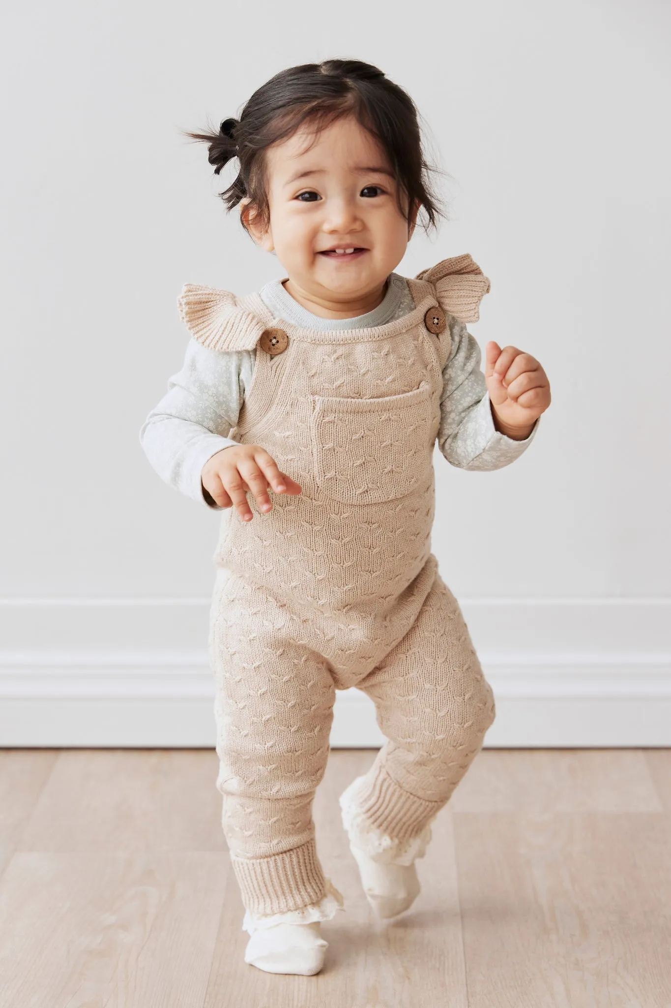 Mia Knitted Onepiece - Oatmeal Marle