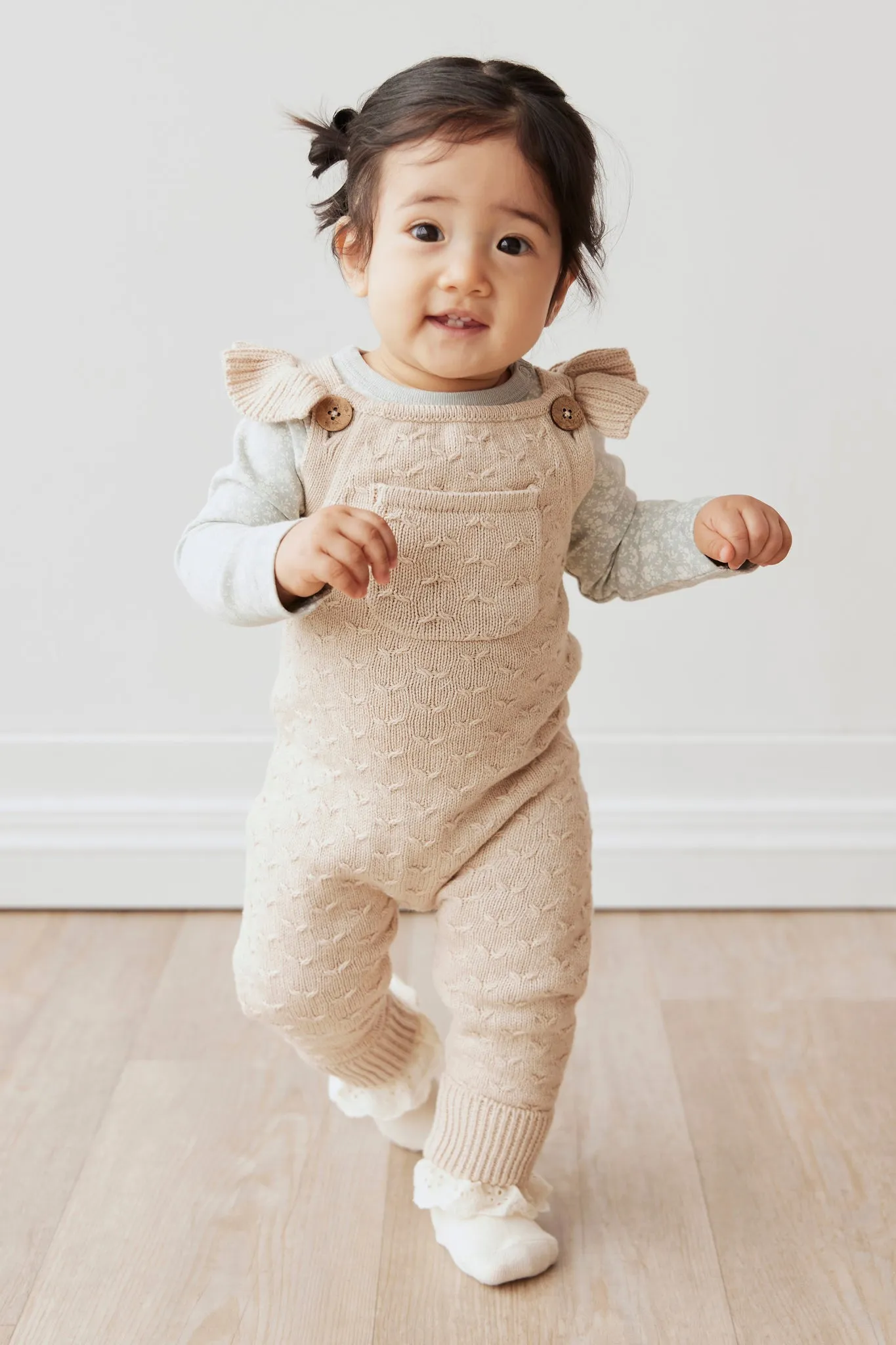 Mia Knitted Onepiece - Oatmeal Marle