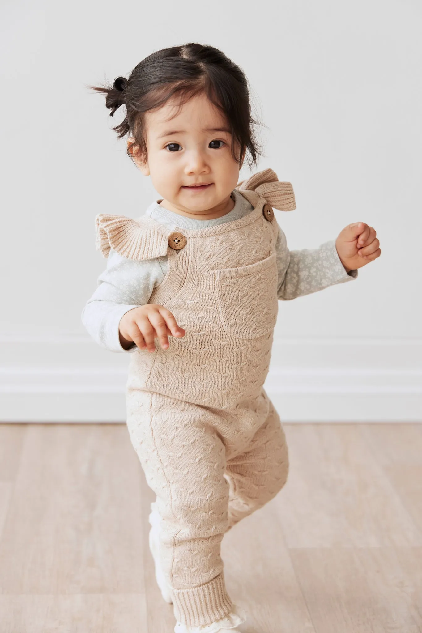 Mia Knitted Onepiece - Oatmeal Marle