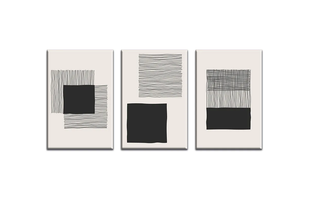 Minimalist Abstract 14ABC | Set of 3 | Abstract Wall Art Print