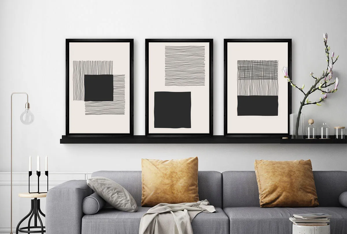 Minimalist Abstract 14ABC | Set of 3 | Abstract Wall Art Print