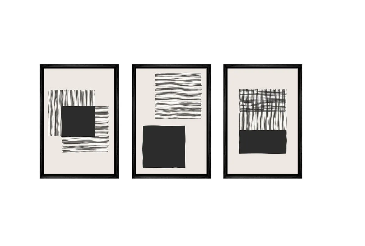 Minimalist Abstract 14ABC | Set of 3 | Abstract Wall Art Print