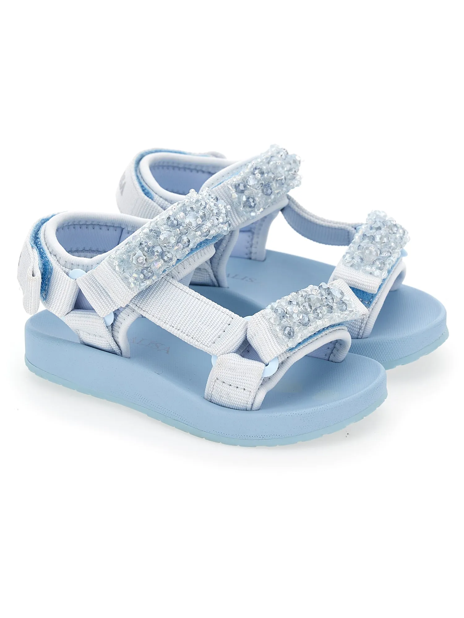 Monnalisa - Blue Pearl Sandals