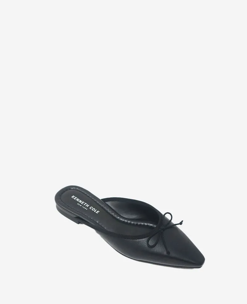 Nora Leather Mule Flat