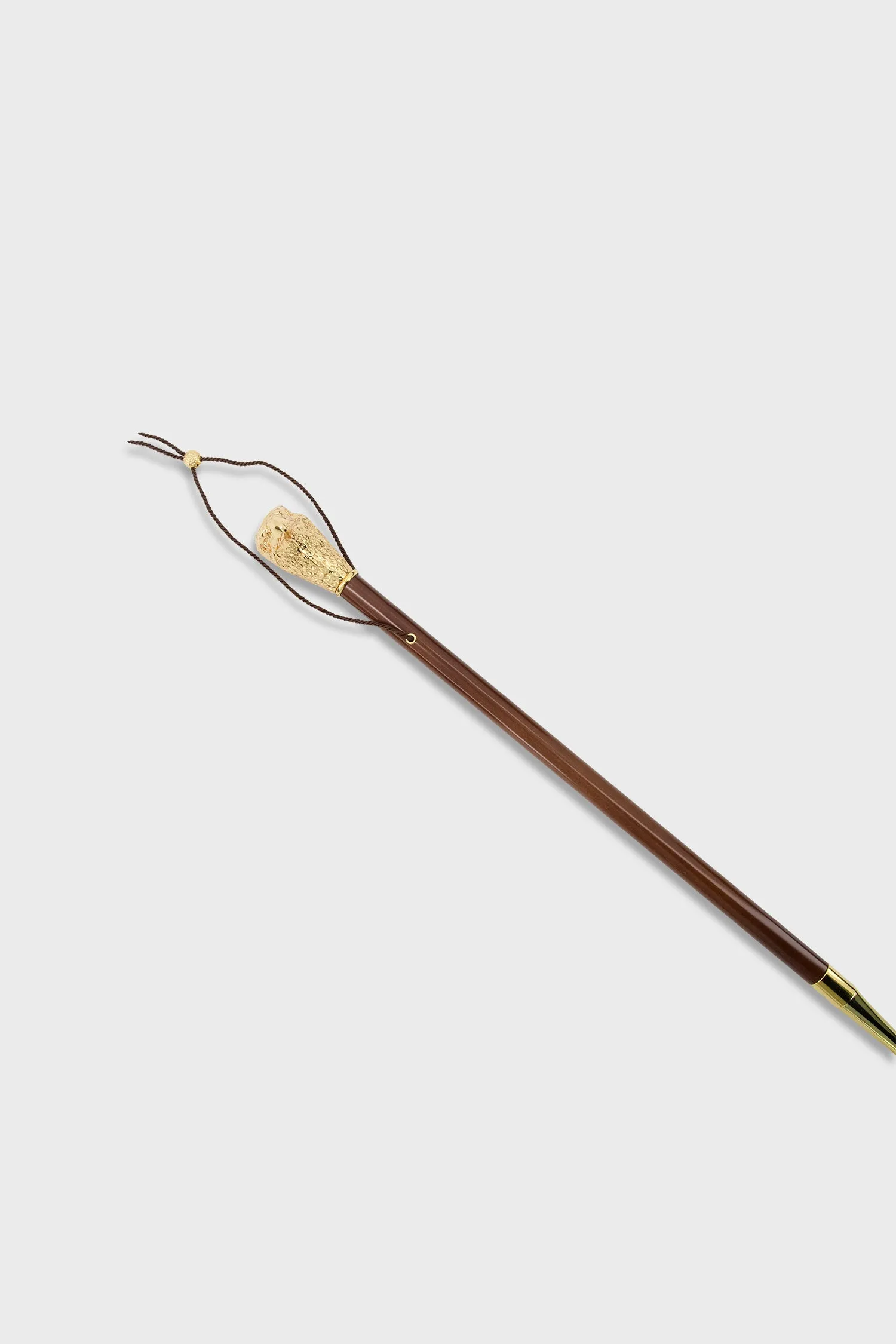 Pasotti Brown/Gold Eagle Shoehorn