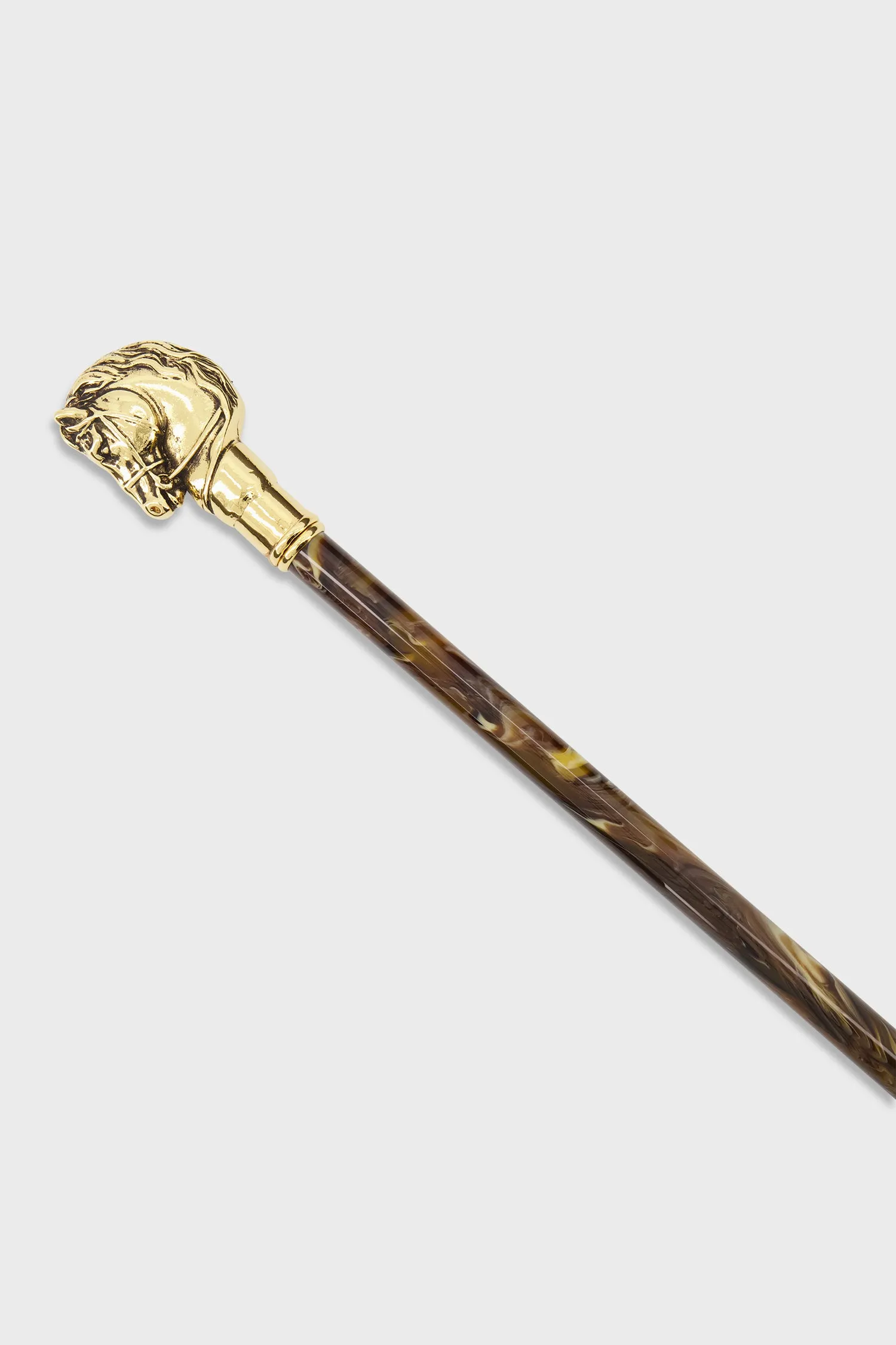 Pasotti Pearly Brown/Gold Horse Shoehorn