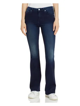 "A" Pocket Womens Denim Faded Flare Jeans