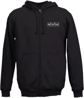 "BaZnGa" - Men's Zip-Up Hoodie