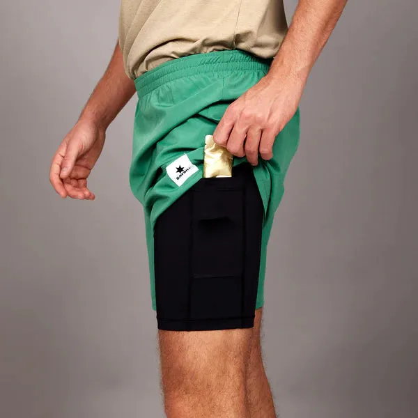 Saysky | Pace 2-in-1 Shorts | Heren | Green