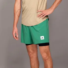 Saysky | Pace 2-in-1 Shorts | Heren | Green