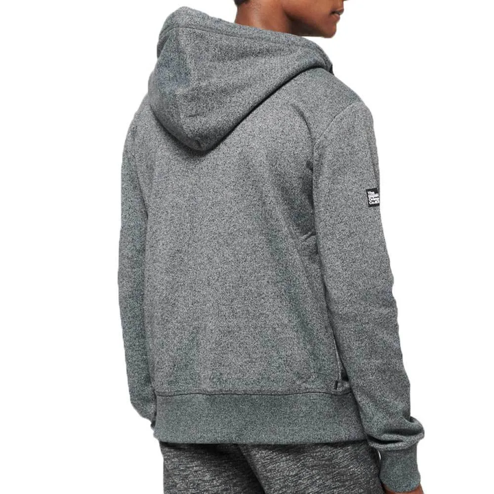 Superdry Orange Label Urban Zip Hoodie - Anvil Charcoal Grindle