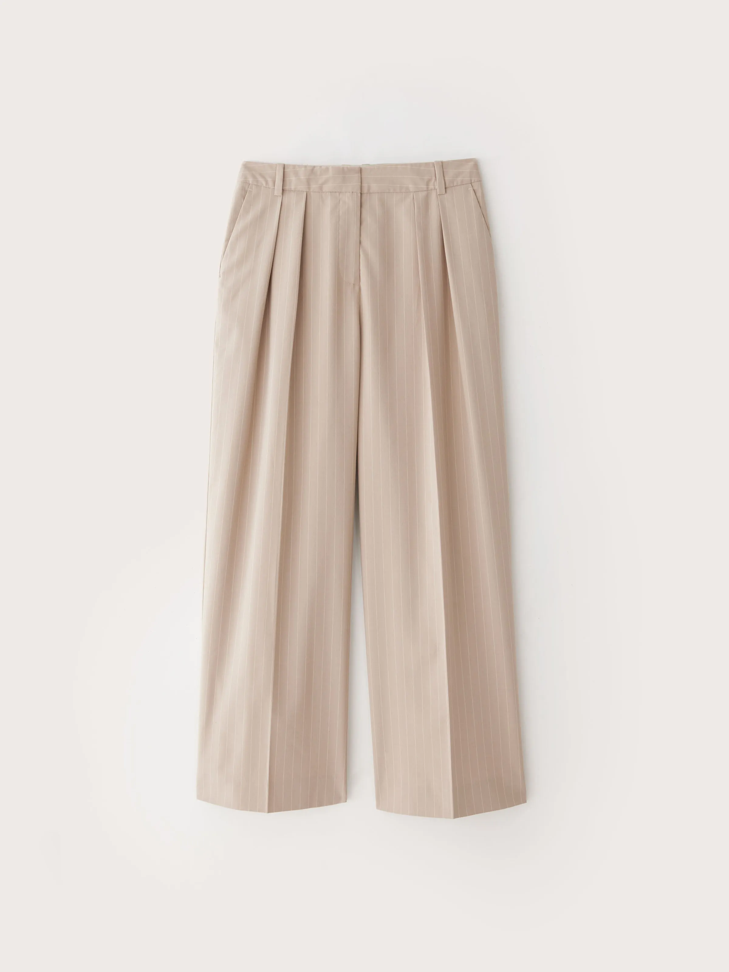 The Emma Ultra Wide Leg Pant in Oxford Tan