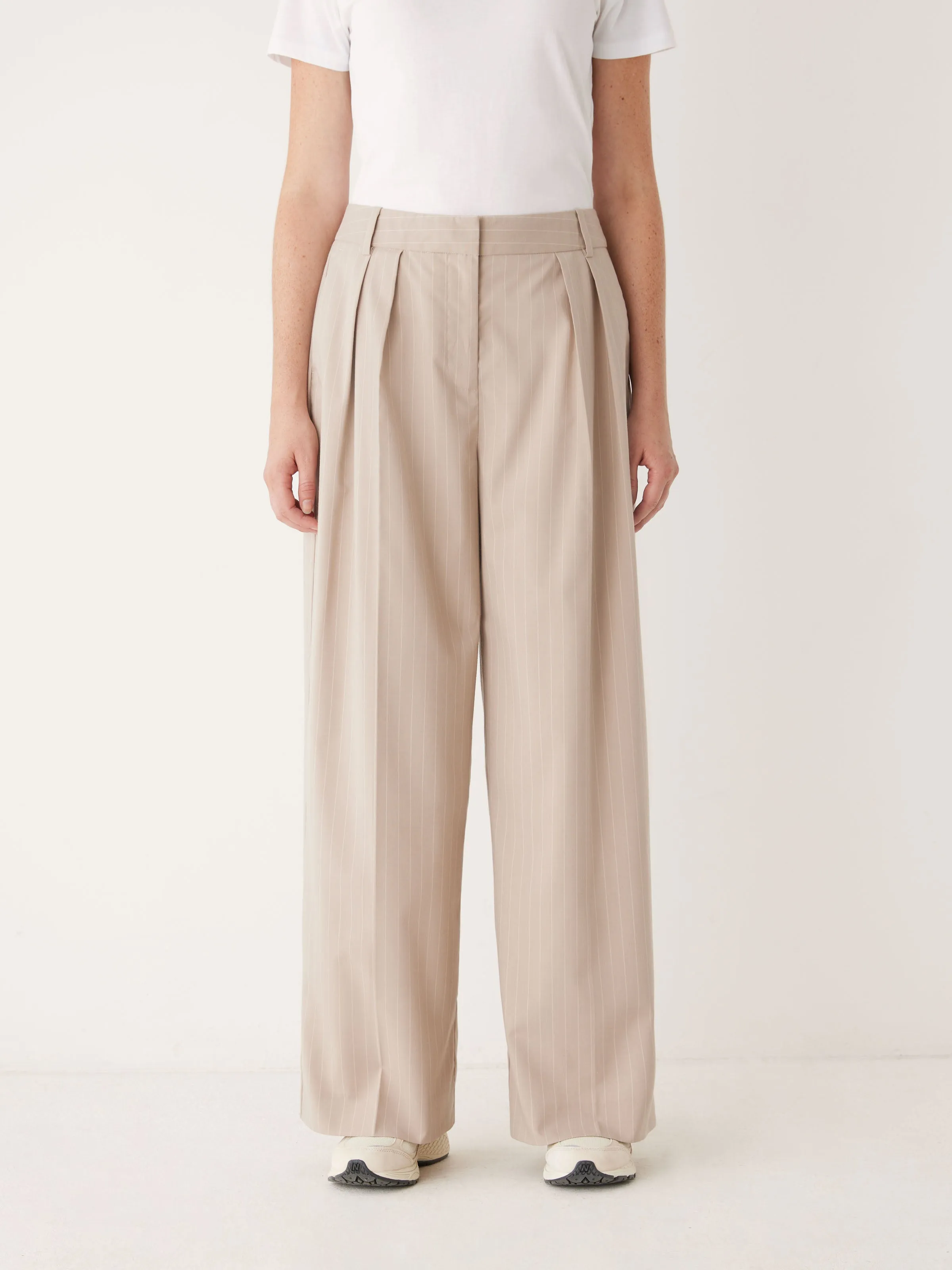 The Emma Ultra Wide Leg Pant in Oxford Tan